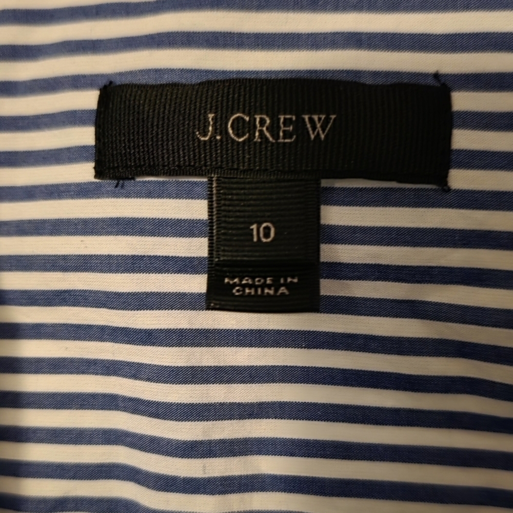 J. Crew Wide Leg Jumpsuit in Shirting Stripe - Picture 6 of 11